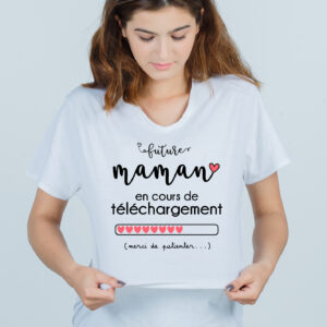 Future maman en cours de téléchargement