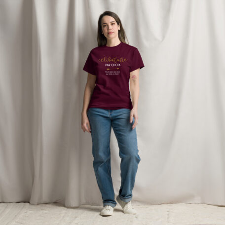 unisex-classic-tee-maroon-front-66c228699b45b.jpg