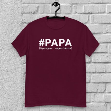 unisex-classic-tee-maroon-front-66c4af745289c.jpg