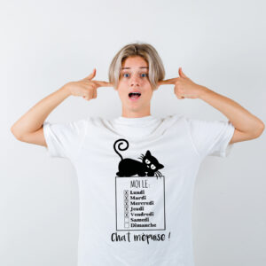 T-shirt – Chat m’épuise