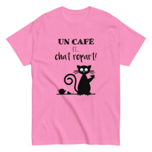 T-shirt – Un café et chat repart!