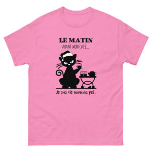 T-shirt – Le matin, avant mon café, je suis de mauvais poil