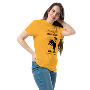 T-shirt – J’habite chez mon chat mais c’est moi qui paye le loyer