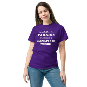 T-shirt – Les gentilles filles vont au paradis. Les autres font le carnaval de Binche