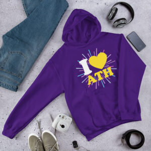 Sweat à capuche – I love Ath
