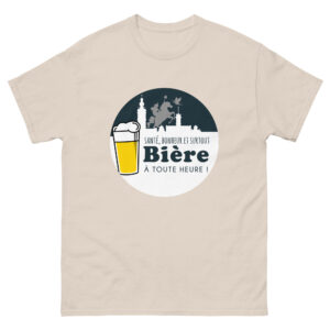 T-shirt – Santé, bonheur et bière à toute heure!