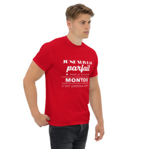 T-shirt – Je ne suis pas parfait mais je suis de Mons. C&rsquo;est presque pareil!