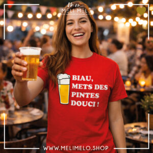 T-shirt – Biau, mets des pintes douci