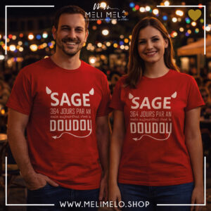 T-shirt – Sage 365 jours par an mais aujourd&rsquo;hui c&rsquo;est le Doudou