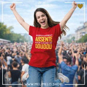 T-shirt – Momentanément absente pour cause de Doudou